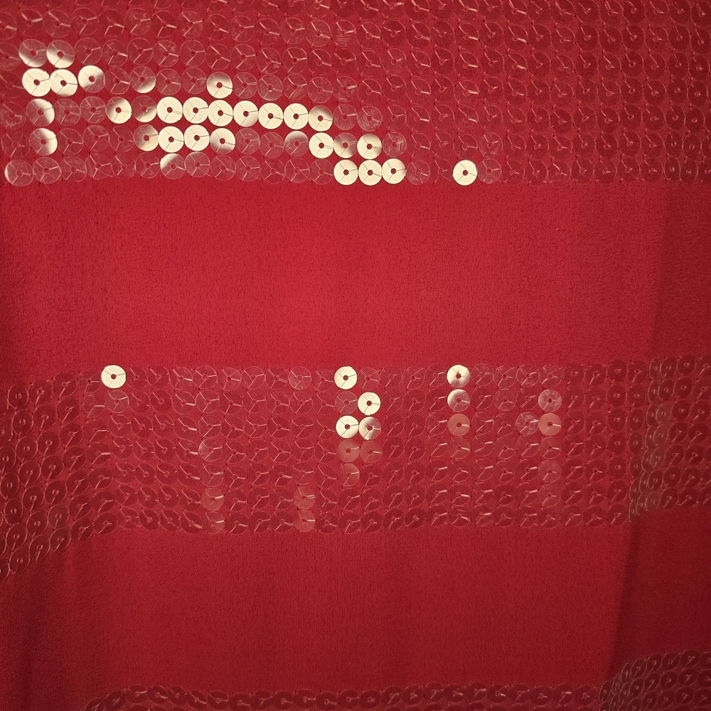 Liz Claiborne Red Sequin Mini Dress - Picture 4 of 10